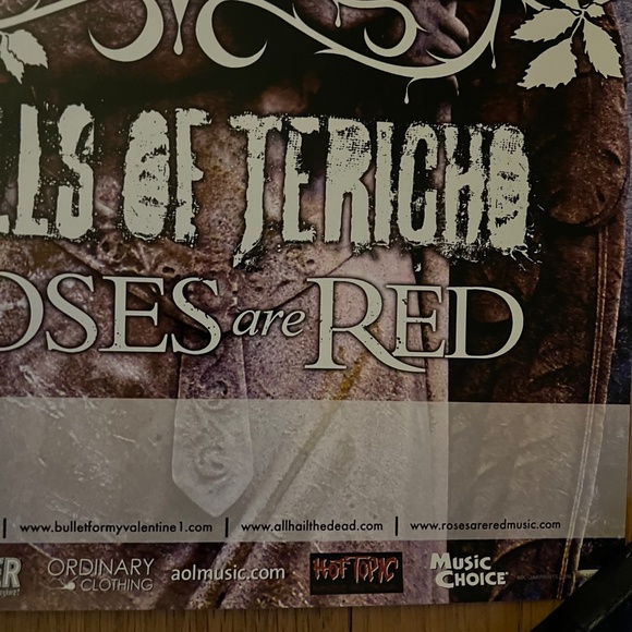 TRUSTKILL TAKEOVER TOUR 2006 11x17 Poster Bullet For My Valentine - Picture 5 of 6